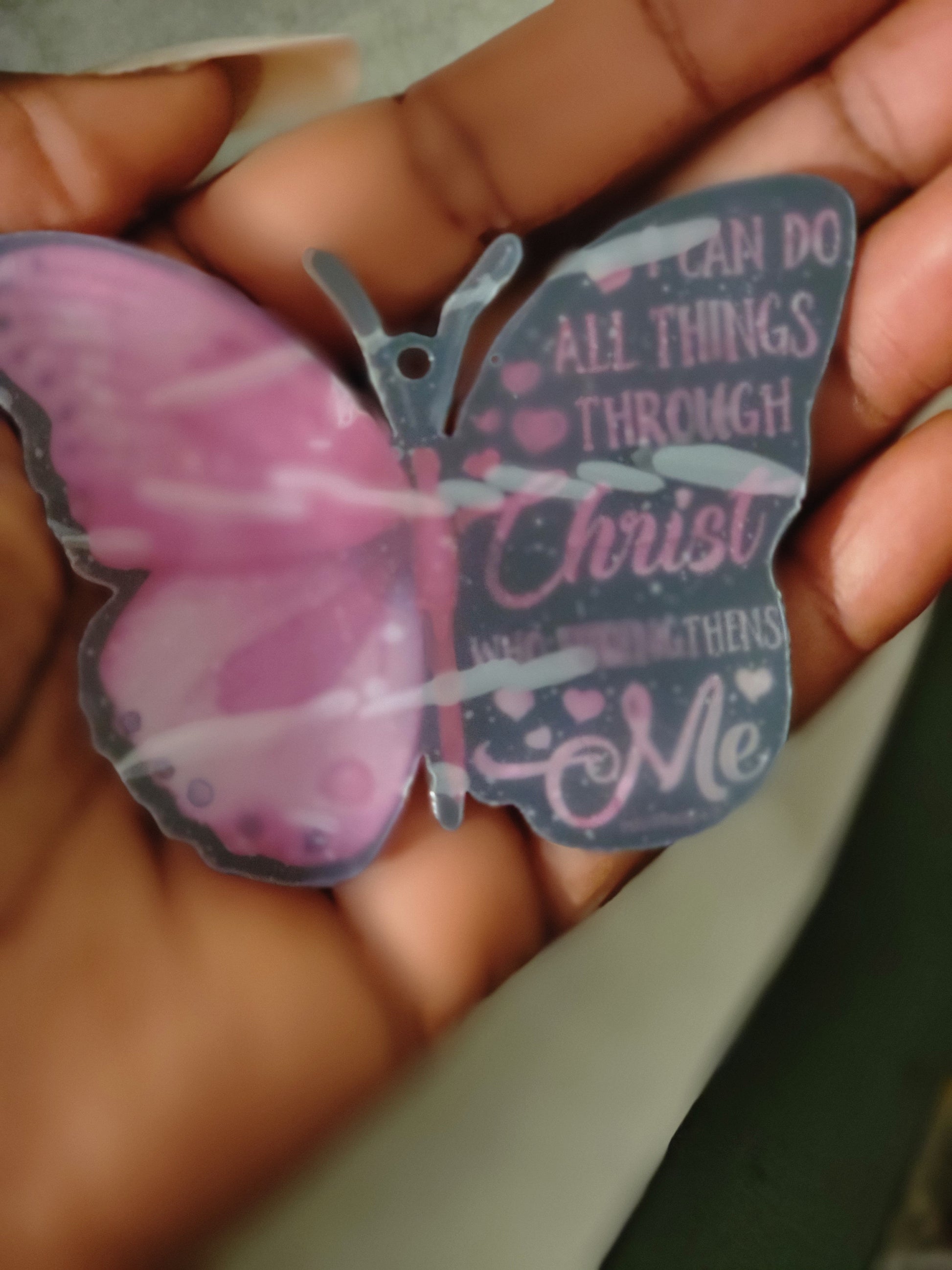 Acrylic Pink Butterfly Acire Dynasty LLC