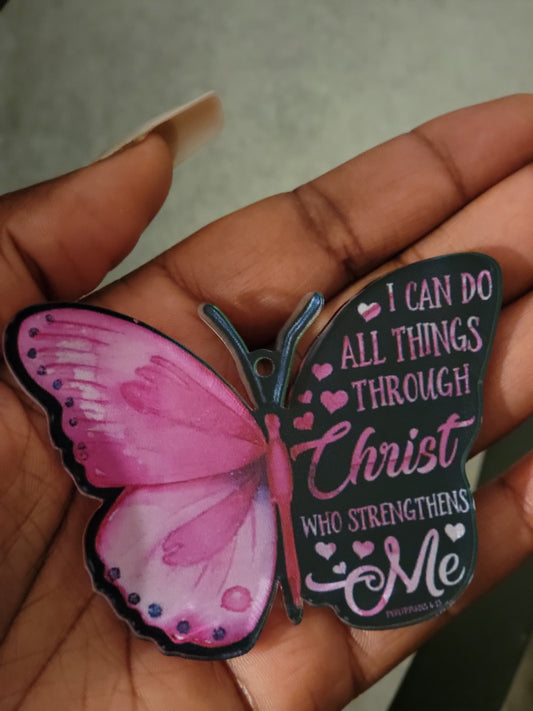 Acrylic Pink Butterfly Acire Dynasty LLC