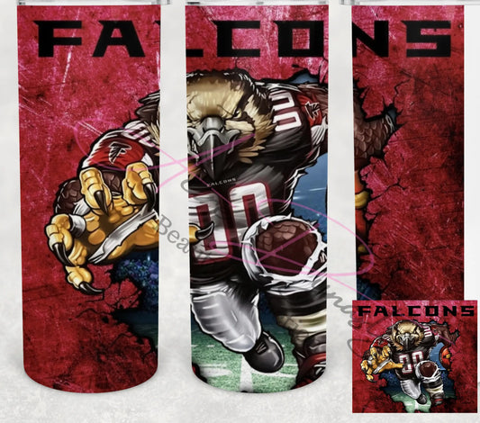 Atlanta Falcon Mascot Tumbler - Acire Dynasty LLC