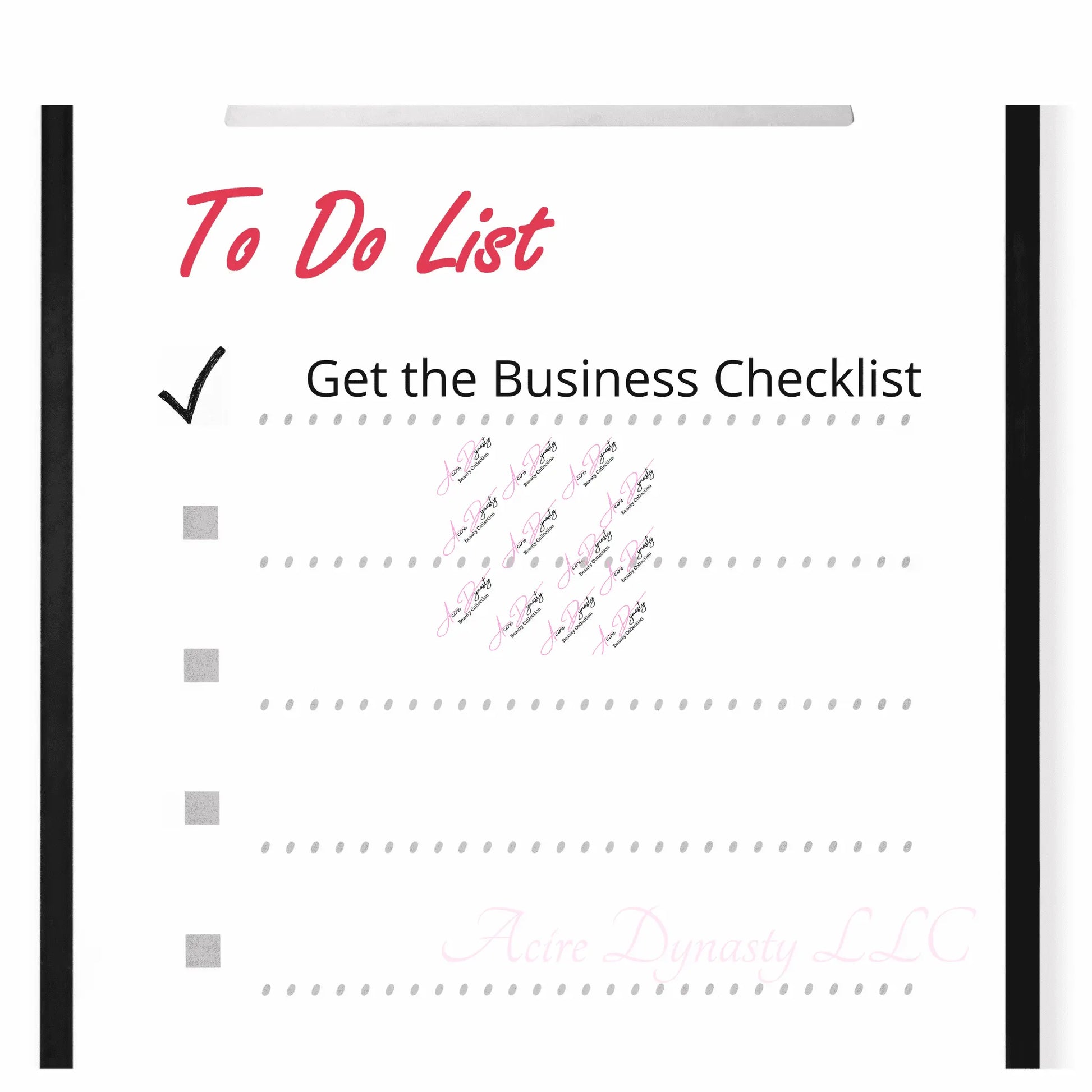 Business Checklist