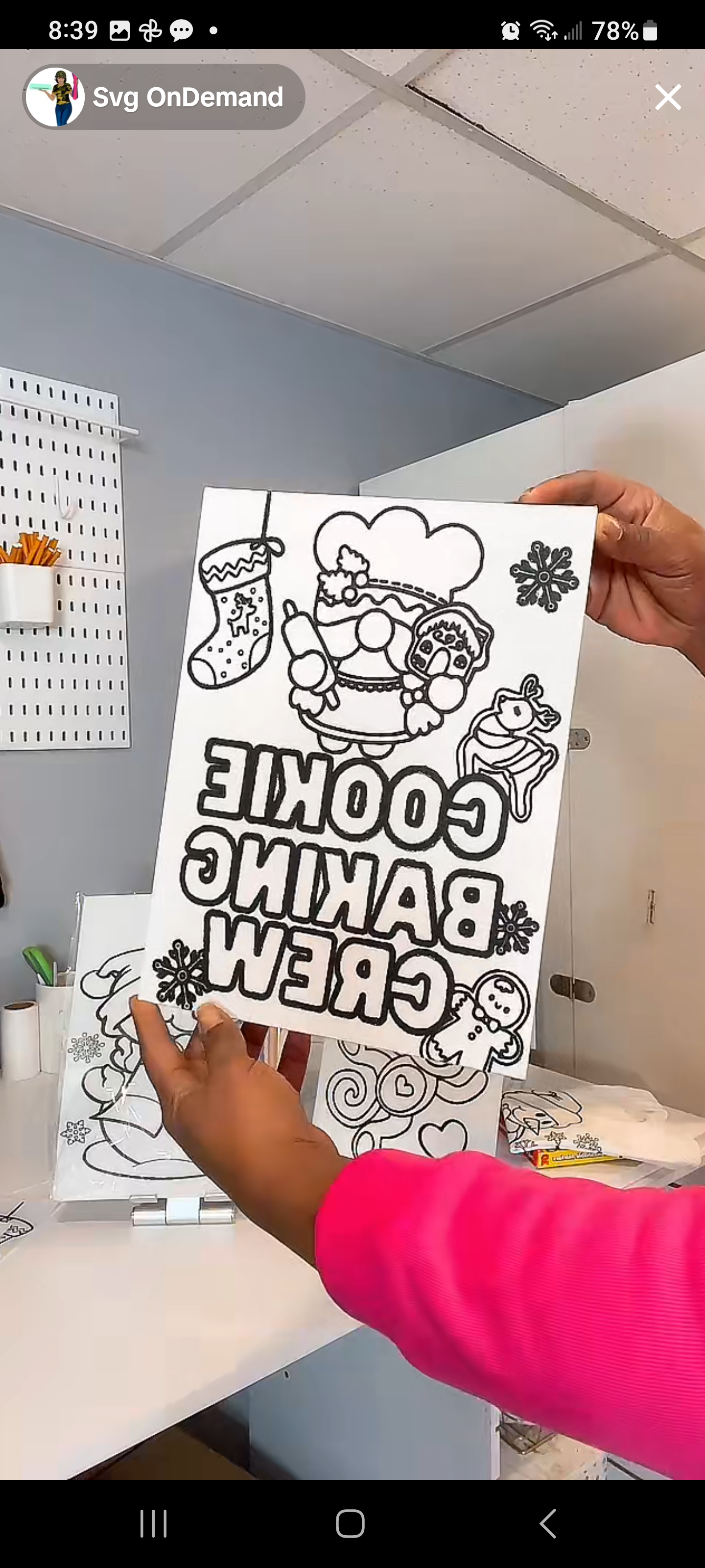 DIY Christmas Canvas Paint set