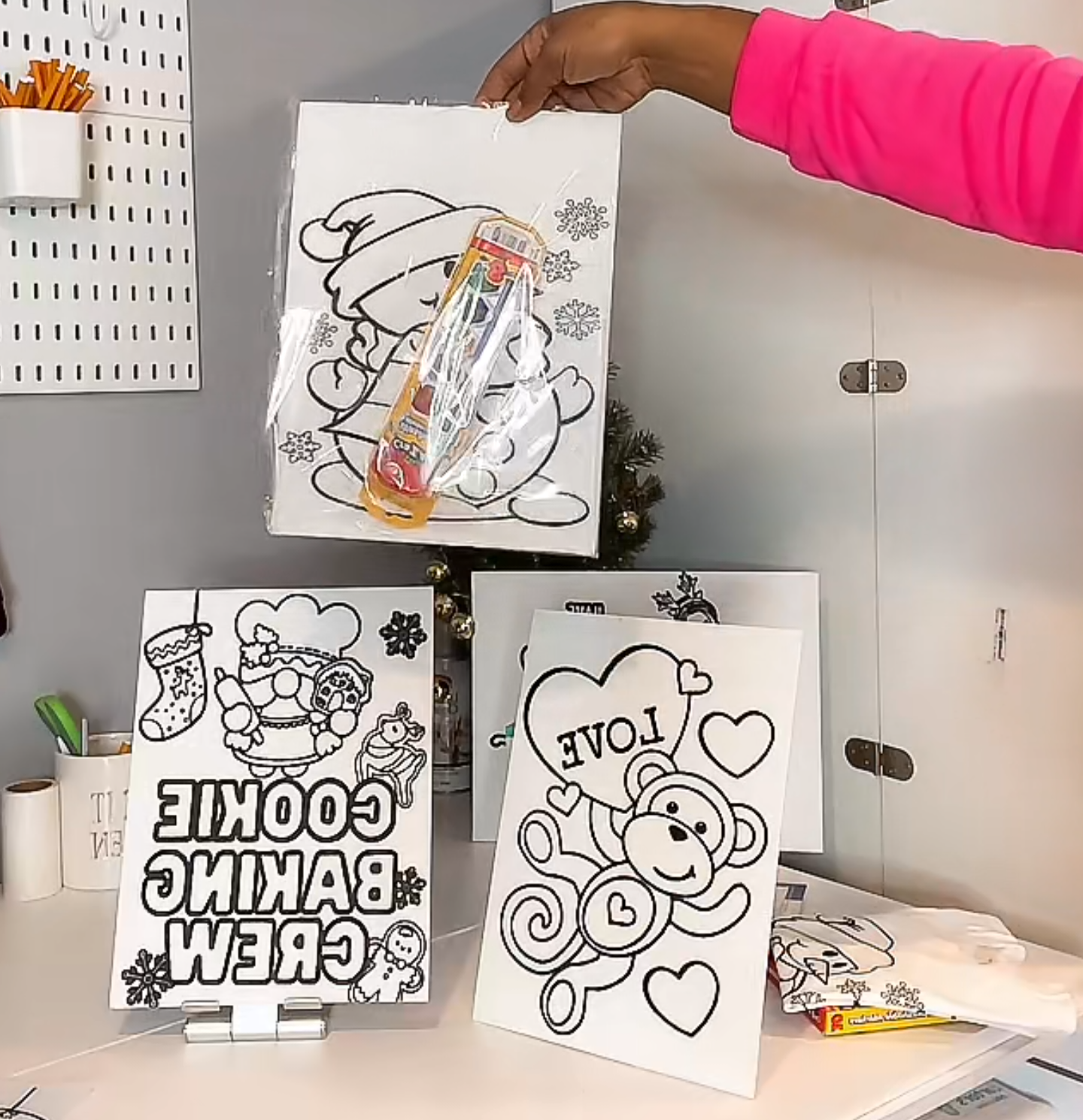 DIY Christmas Canvas Paint set