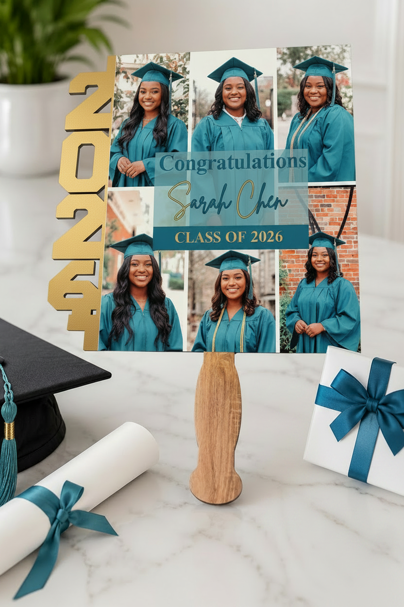 Personalized Graduation Photo Fan Keepsake