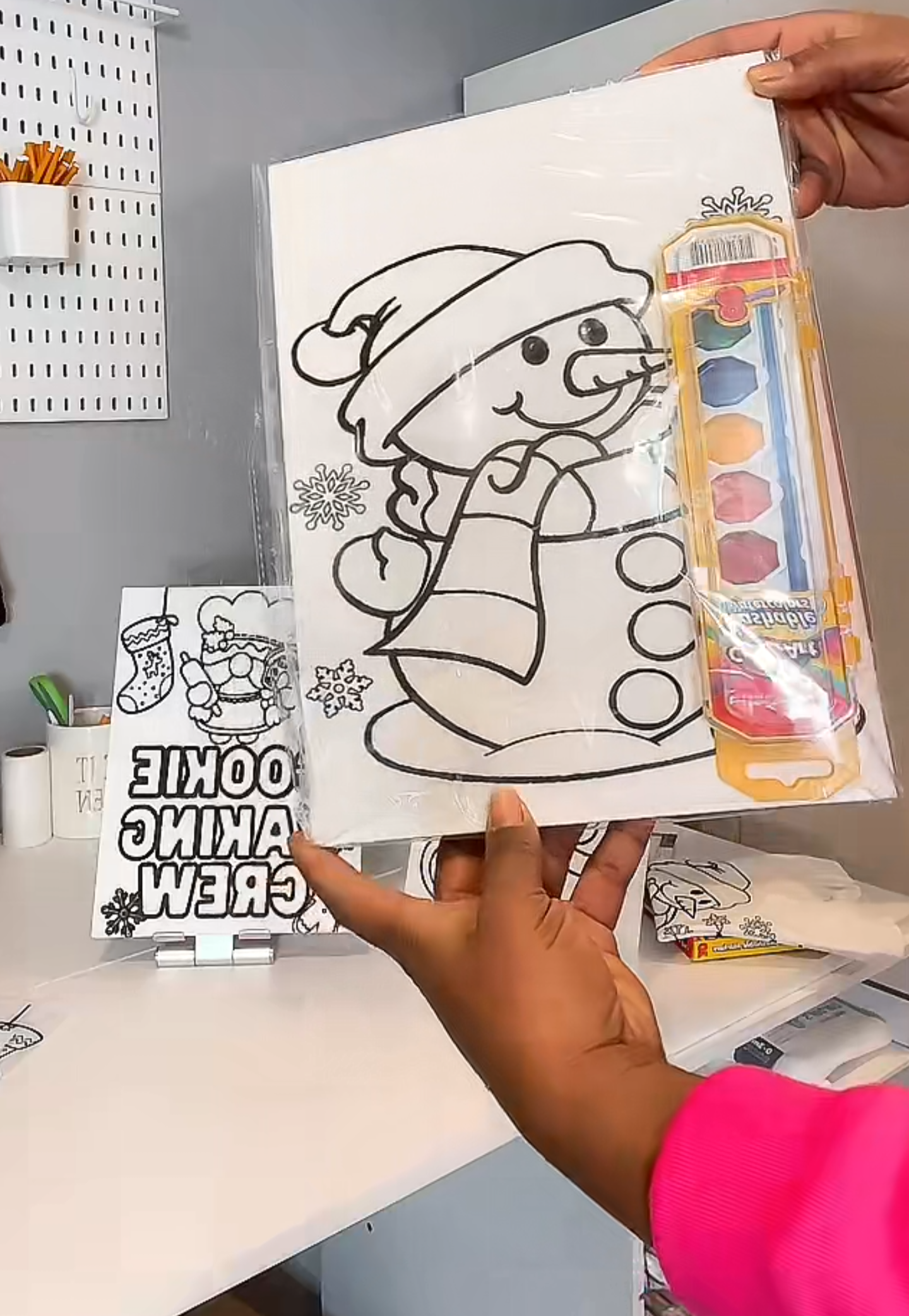 DIY Christmas Canvas Paint set