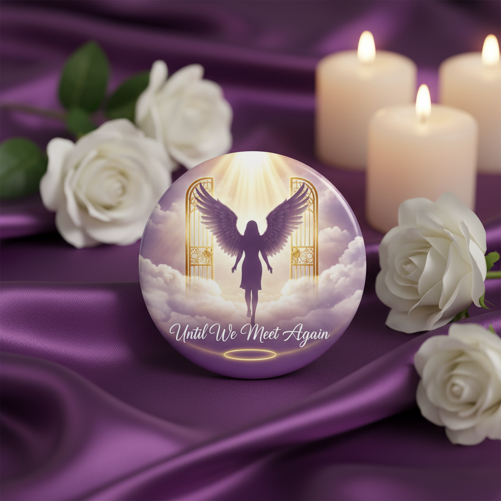 Memorial Button Mockup - Heavenly Gates