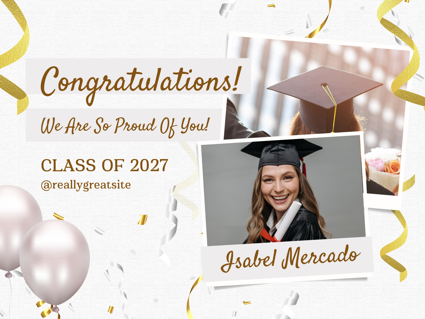 Custom Grad Yard Sign