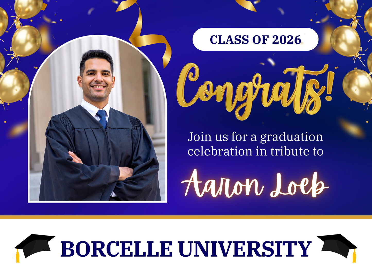 Custom Grad Yard Sign