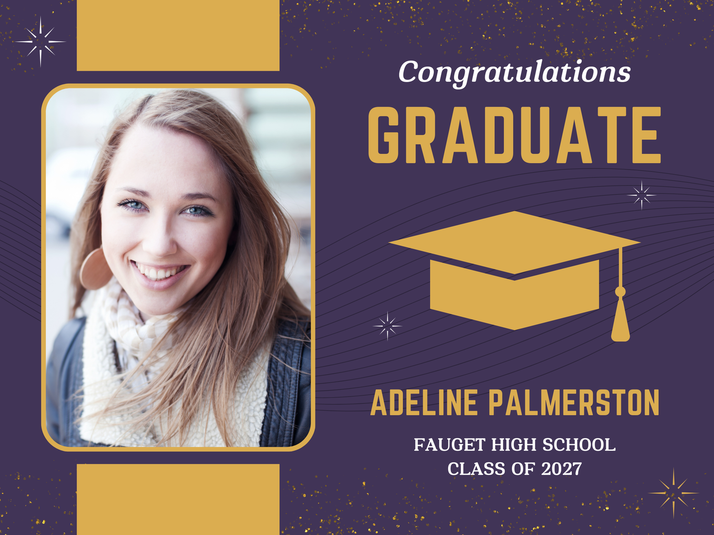 Custom Grad Yard Sign