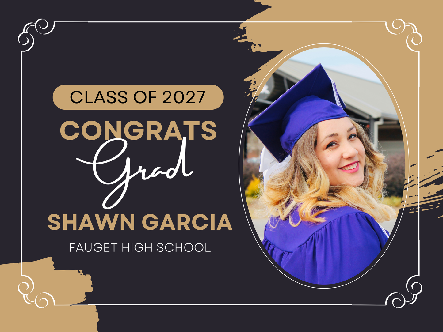 Custom Grad Yard Sign