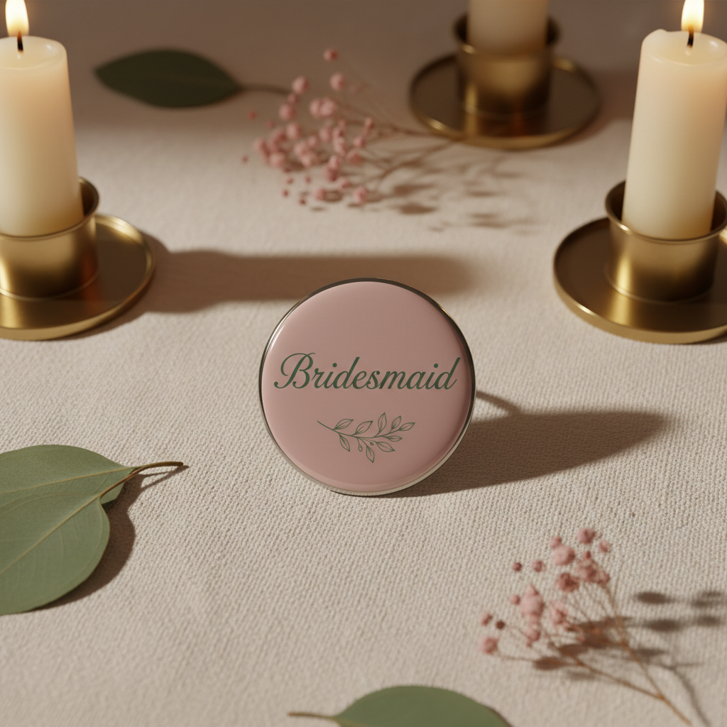 Wedding Party Button Mockup 2