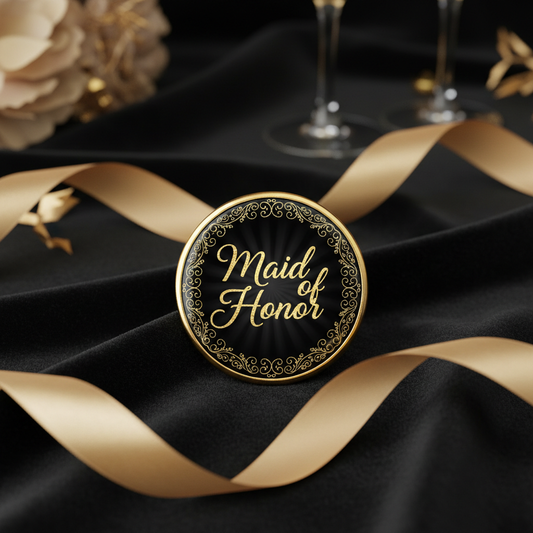 Wedding Party Button Mockup 3